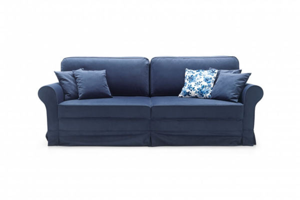 niebieska sofa Royal
