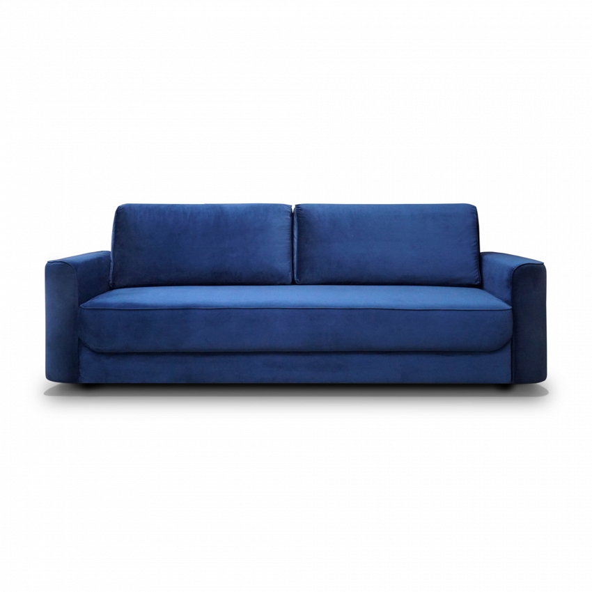 granatowa elegancka sofa