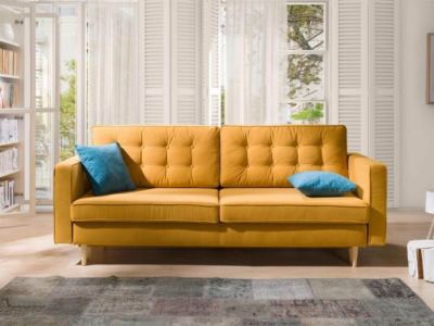 Żółta sofa do pokoju dziecka