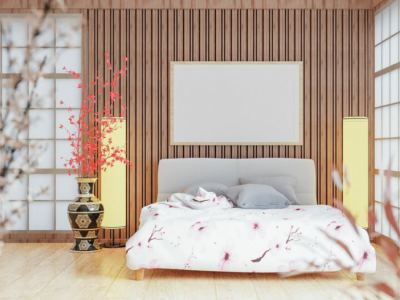 Styl japoński -sypialnia