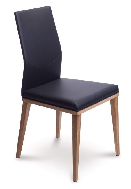 Czarne krzesła - biały stół