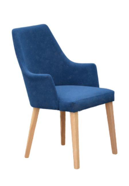 Krzesła do białego stołu - niebieski 