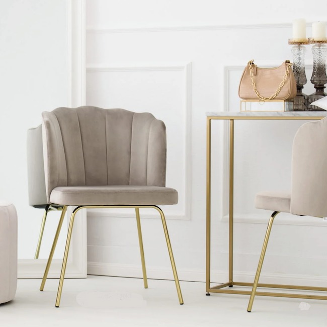 Krzesła do jadalni w stylu glamour - Klara