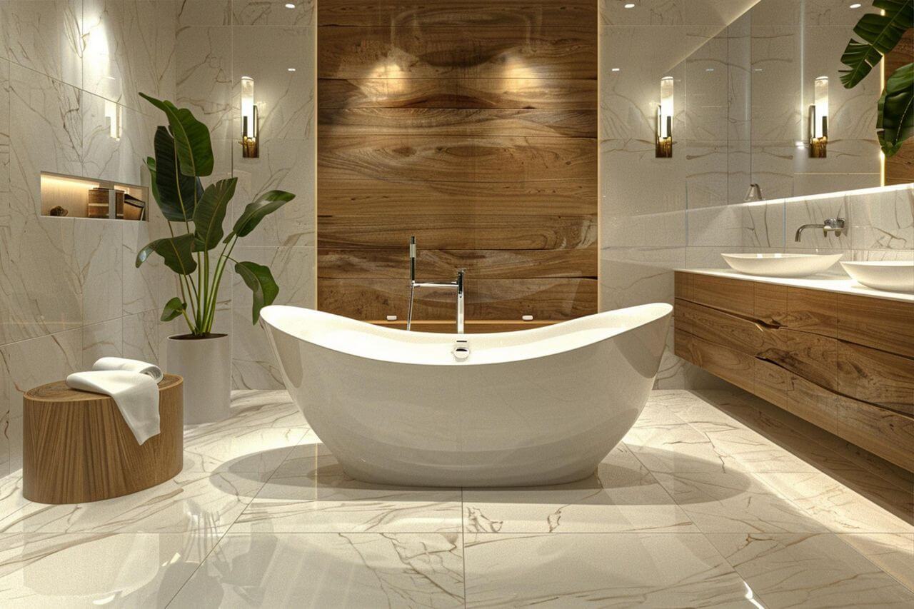 Mała łazienka z wanną - jakie płytki wybrać