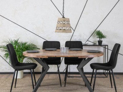 Stół w stylu skandynawskim rozkładany